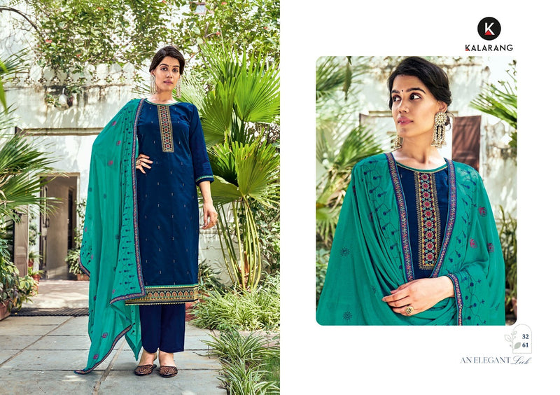 Kalarang Fashion Tanisha Jam Silk Cotton Embroidery Work