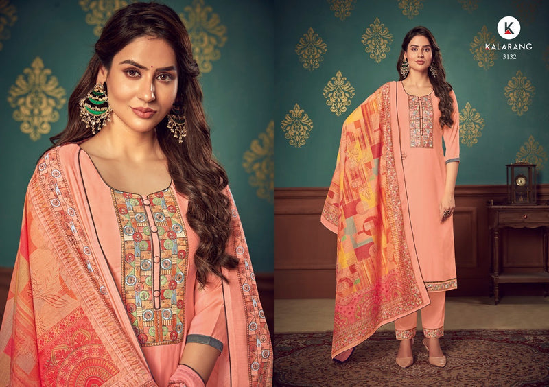 Kalarang Fashion Vedika Maslin With Fancy Work Salwar Suit