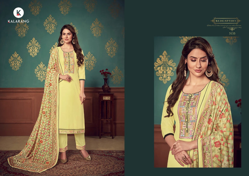 Kalarang Fashion Vedika Maslin With Fancy Work Salwar Suit