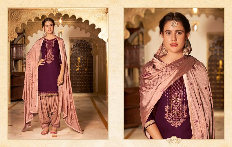 Kalaroop Fashion Of Patiyala Vol 32 Jam Silk Cotton Fancy Work Kurti Collection