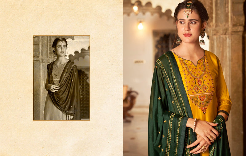 Kalaroop Fashion Of Patiyala Vol 32 Jam Silk Cotton Fancy Work Kurti Collection