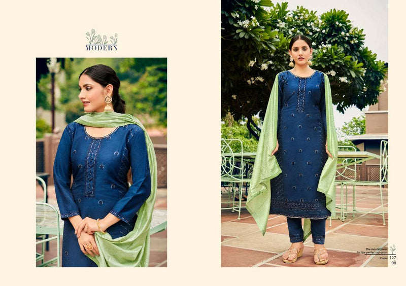 Kalaroop Kivi Princess Vol 2 Lining Silk With Embroidery Work Kurti