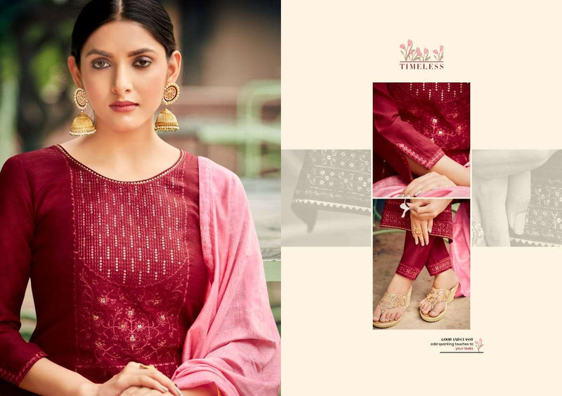 Kalaroop Kivi Princess Vol 2 Lining Silk With Embroidery Work Kurti