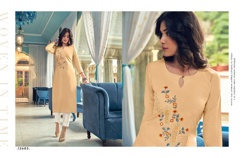 Kalaroop Lily Vol 20 Heavt Fancy Embroidered Kurti Collection