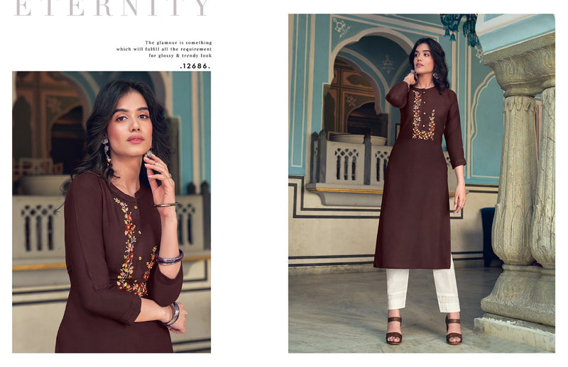 Kalaroop Lily Vol 20 Heavt Fancy Embroidered Kurti Collection