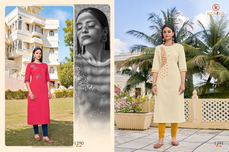 Kanika Fashion Launch By Aditi Vol 11 Rubby Silk With Embroidery Work Exclusive Readymade Kurtis