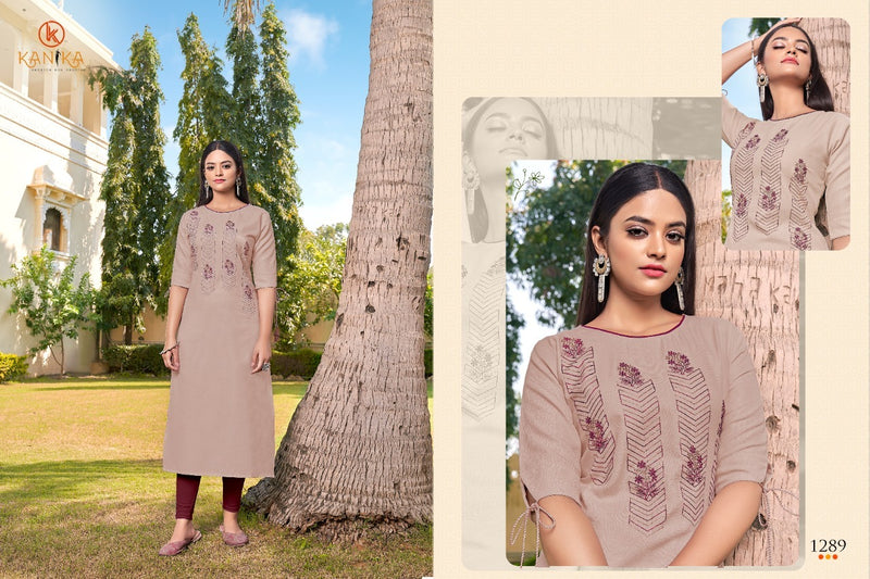 Kanika Fashion Launch By Aditi Vol 11 Rubby Silk With Embroidery Work Exclusive Readymade Kurtis