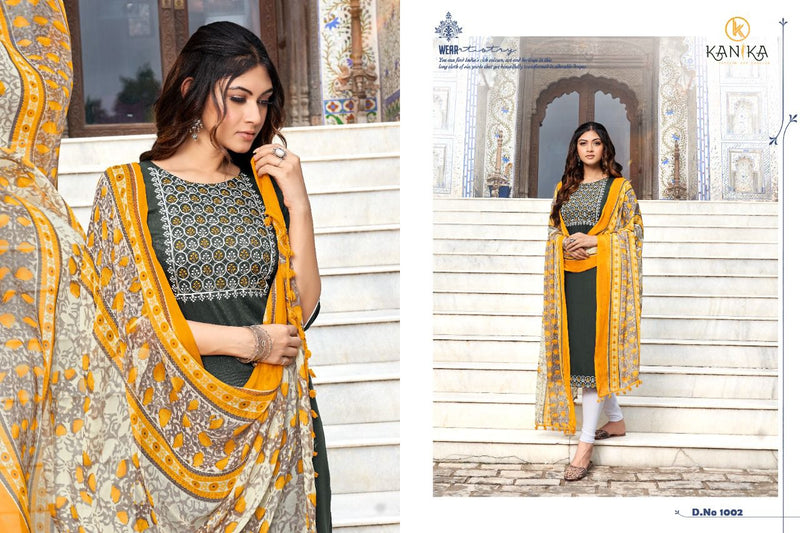 Kanika Zombie Viscose Nylon Slub With Embroidery Work Kurti