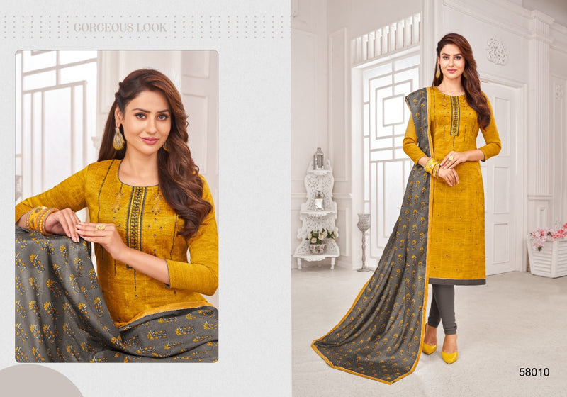 Kapil Fab Oneplus Banarsi Silk With Work Salwar Suit