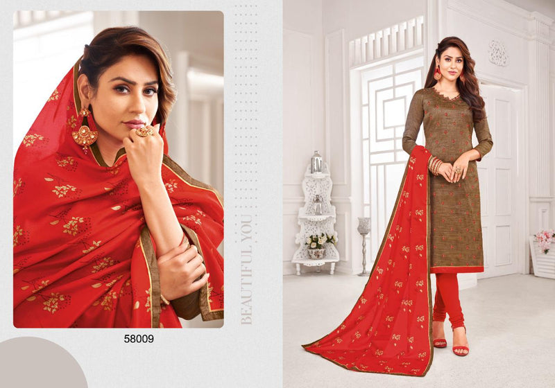 Kapil Fab Oneplus Banarsi Silk With Work Salwar Suit
