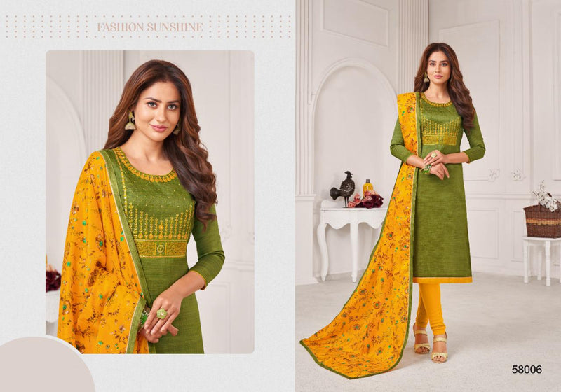 Kapil Fab Oneplus Banarsi Silk With Work Salwar Suit