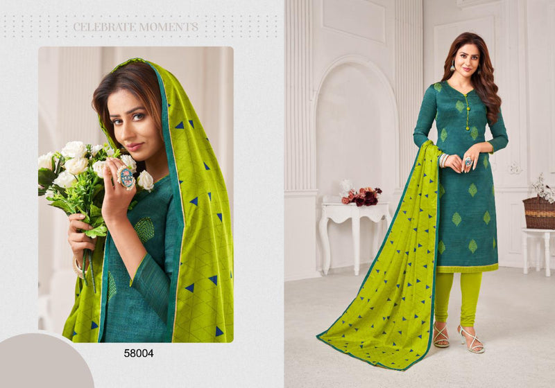 Kapil Fab Oneplus Banarsi Silk With Work Salwar Suit