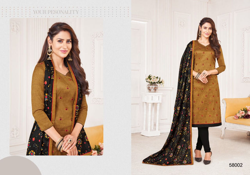 Kapil Fab Oneplus Banarsi Silk With Work Salwar Suit