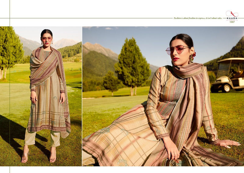 Kara Gulkand Pashmina Print With Embroidery Work Suit