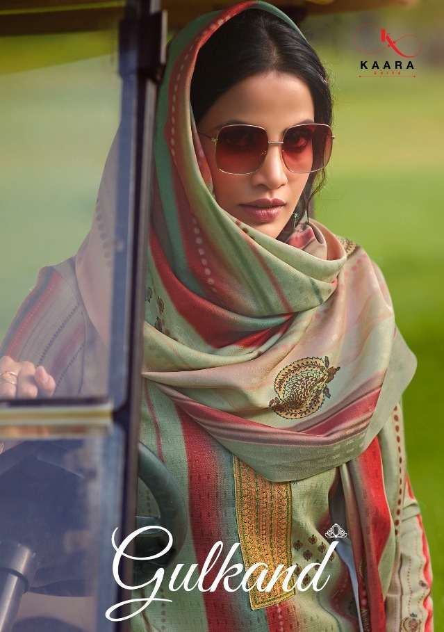 Kara Suits Pashmina Print With Embroidery Work Salwar Suit