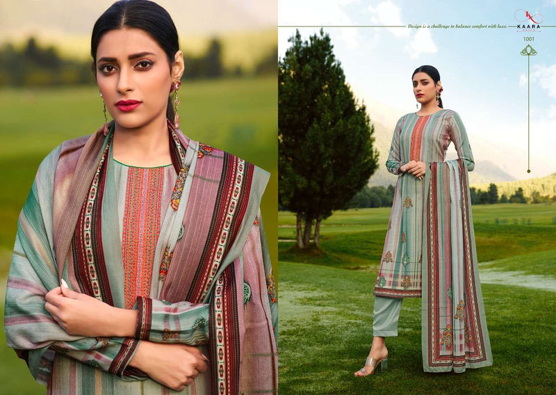 Kara Suits Pashmina Print With Embroidery Work Salwar Suit