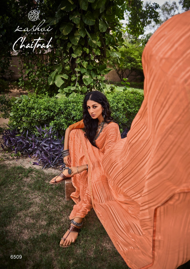 Kashvi Creation Launch By Chaitrah Weightless Zari Patta Exclusive Designer Wedding Wear Fancy Sarees