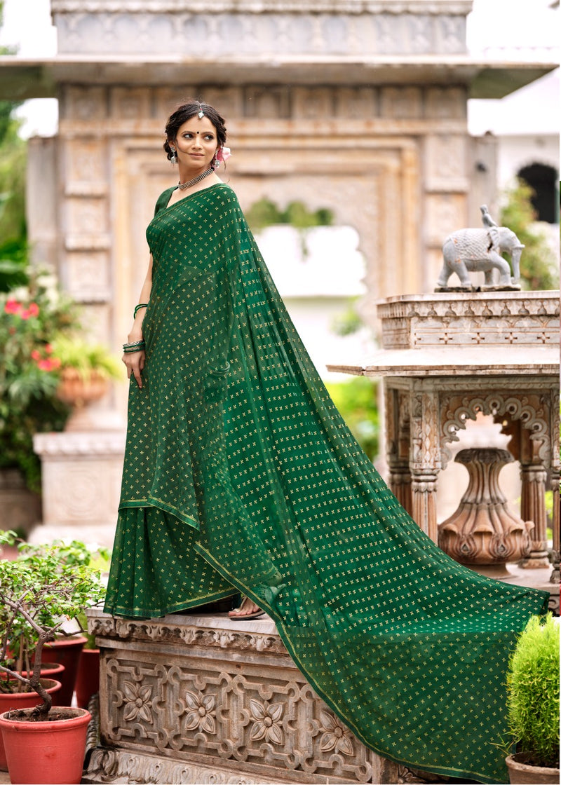 Kashvi Creation Launch By Mitasha Georgette With Exclusive Printed Designs Heavy Look Regular Wear Sarees
