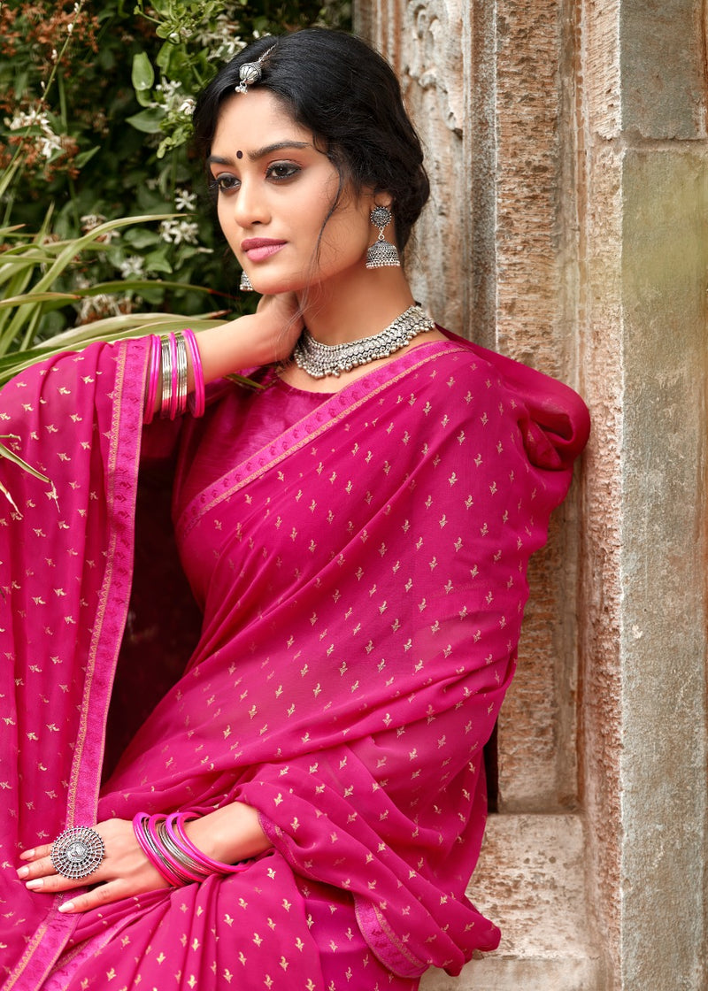 Kashvi Creation Launch By Mitasha Georgette With Exclusive Printed Designs Heavy Look Regular Wear Sarees