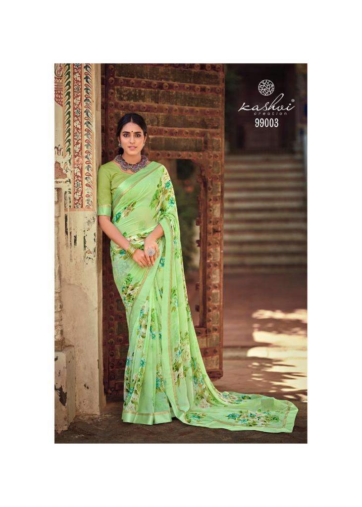Kashvi Creation Phulwari Weightless With Fancy Border Printed Designer Sarees