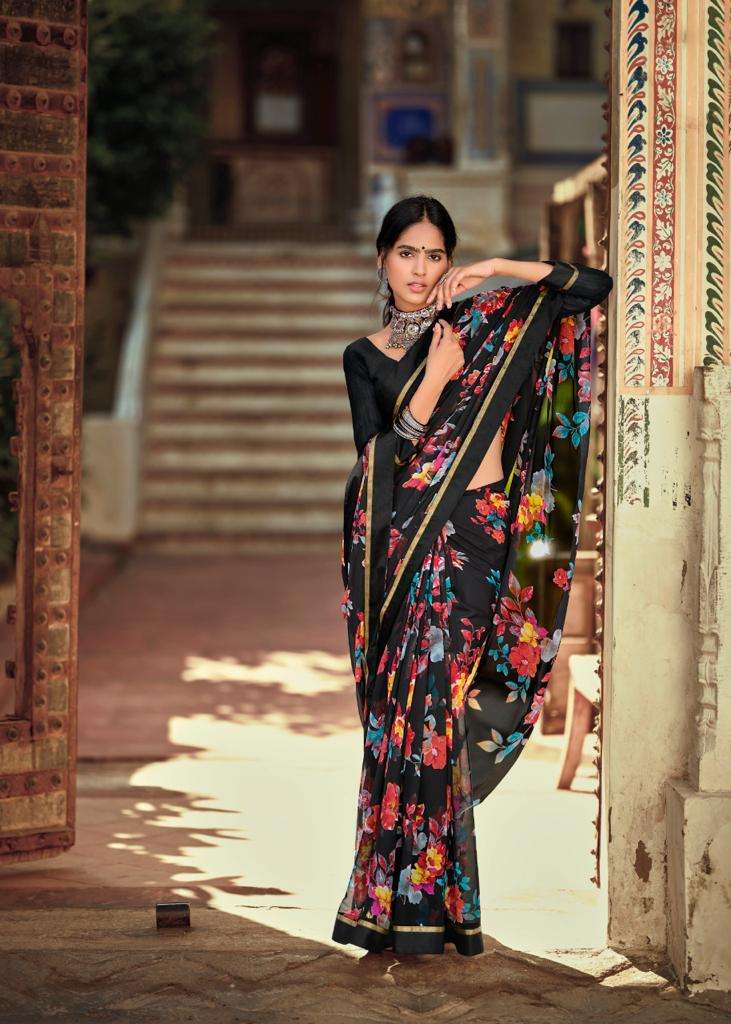 Kashvi Creation Phulwari Weightless With Fancy Border Printed Designer Sarees