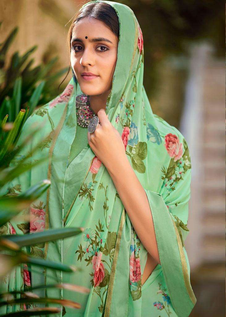 Kashvi Creation Phulwari Weightless With Fancy Border Printed Designer Sarees