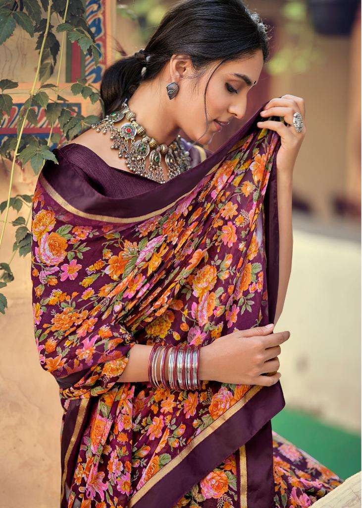 Kashvi Creation Phulwari Weightless With Fancy Border Printed Designer Sarees