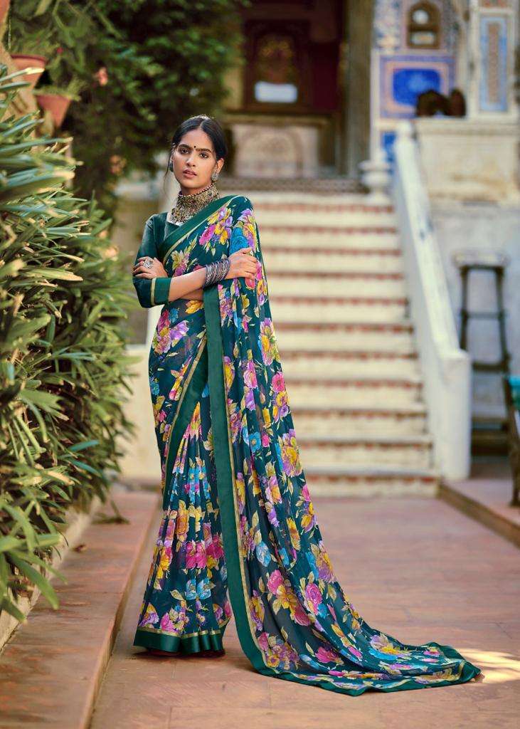 Kashvi Creation Phulwari Weightless With Fancy Border Printed Designer Sarees