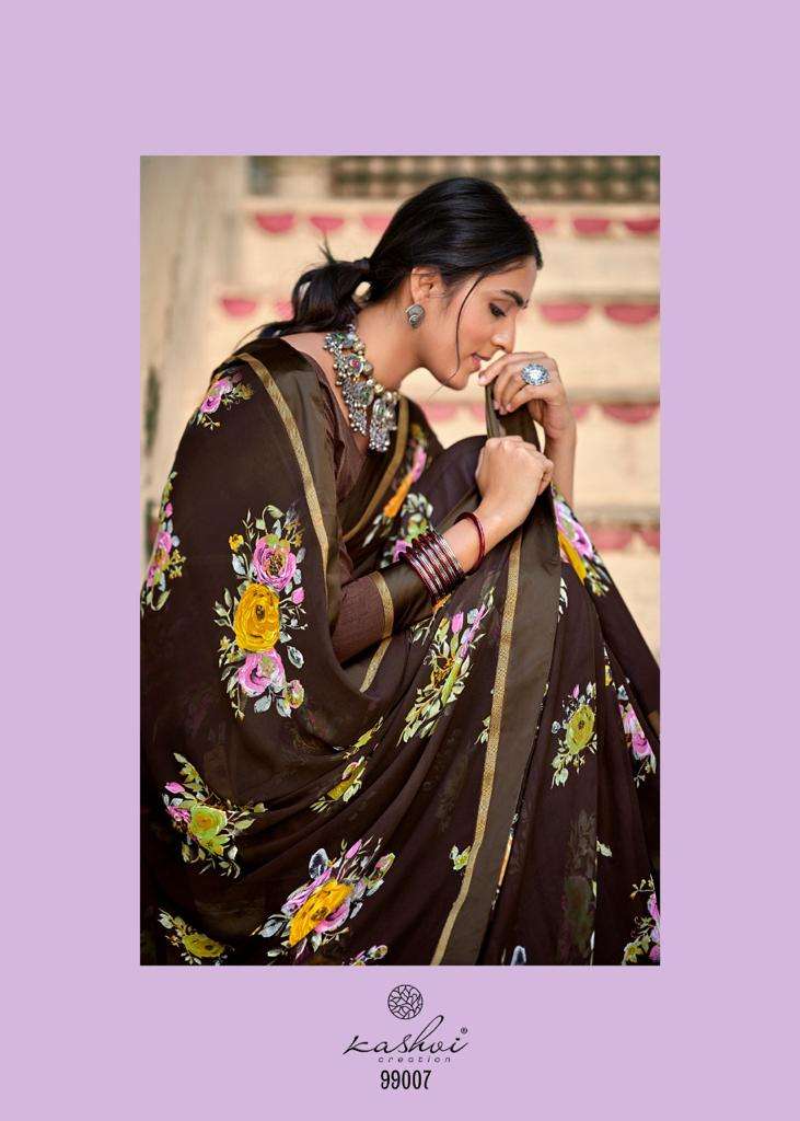 Kashvi Creation Phulwari Weightless With Fancy Border Printed Designer Sarees