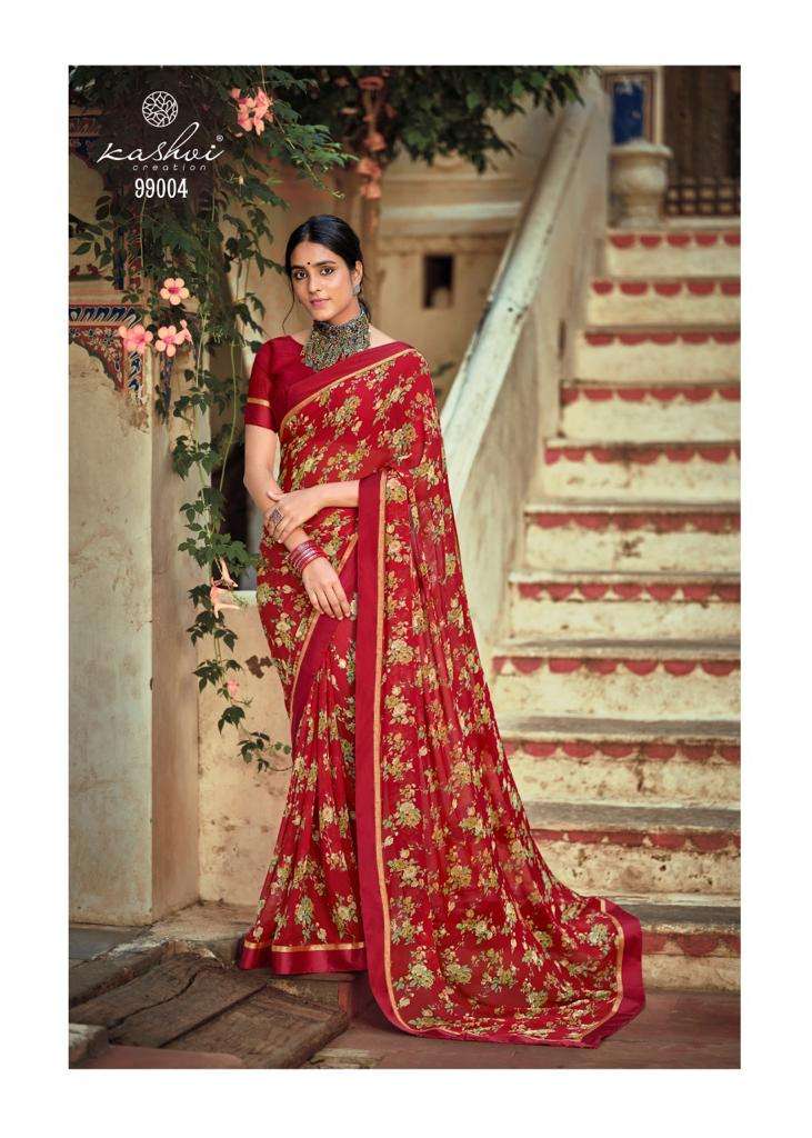 Kashvi Creation Phulwari Weightless With Fancy Border Printed Designer Sarees