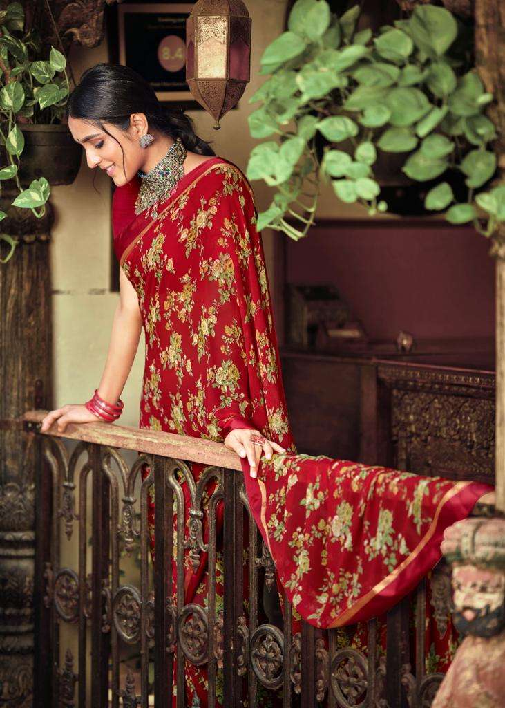 Kashvi Creation Phulwari Weightless With Fancy Border Printed Designer Sarees