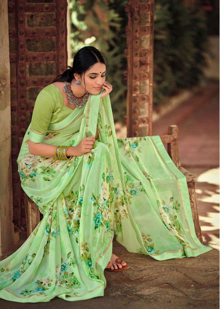 Kashvi Creation Phulwari Weightless With Fancy Border Printed Designer Sarees