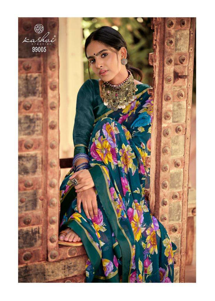 Kashvi Creation Phulwari Weightless With Fancy Border Printed Designer Sarees