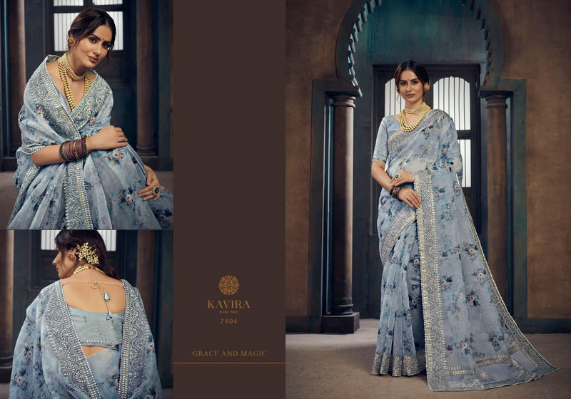 Kavira Launch By Vaarija Fancy Digital Printed Comfortable Wear Excluisve Designer Casual Wear Sarees