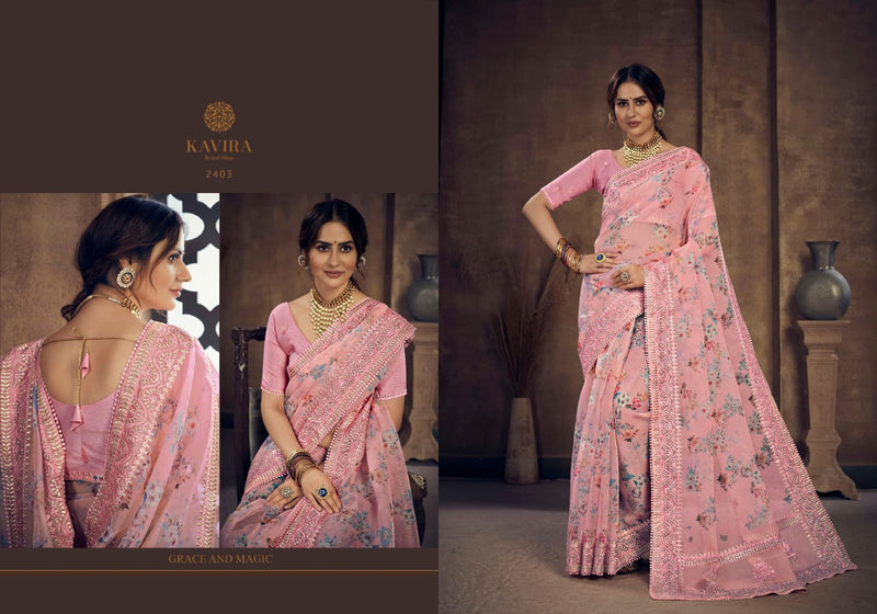 Kavira Launch By Vaarija Fancy Digital Printed Comfortable Wear Excluisve Designer Casual Wear Sarees