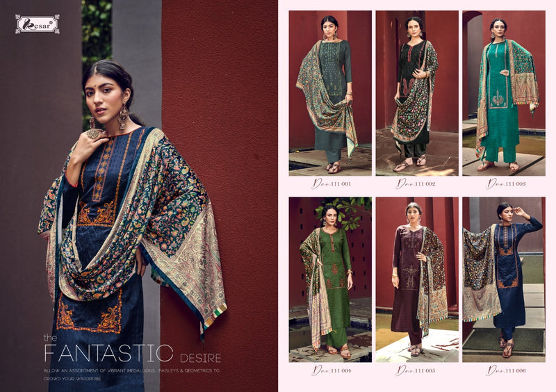 Kesar Isra Viscose Pashmina With Kashmiri Embroidery Work