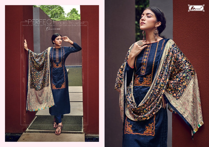 Kesar Isra Viscose Pashmina With Kashmiri Embroidery Work