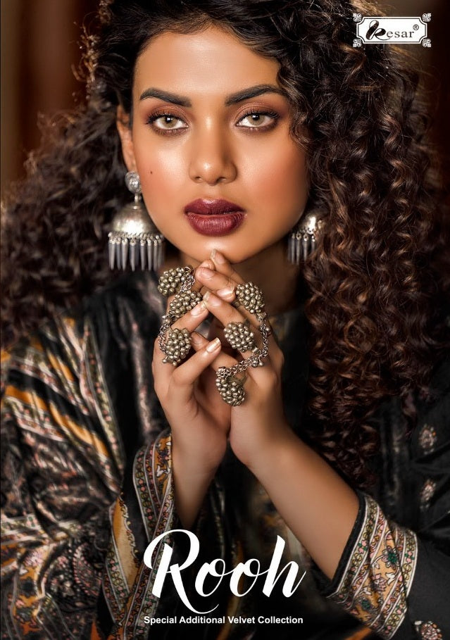 Kesar Rooh Velvet Pure Viscose Silky Digital Print Salwar Suit