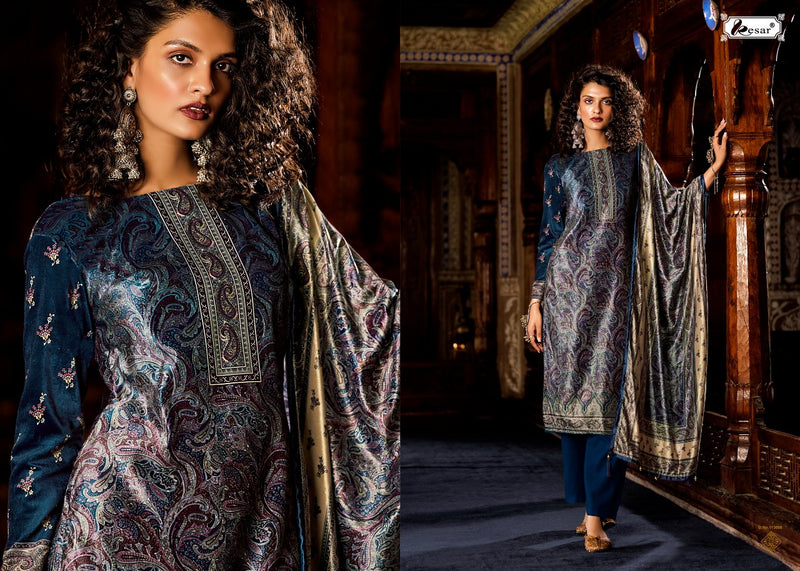 Kesar Rooh Velvet Pure Viscose Silky Digital Print Salwar Suit