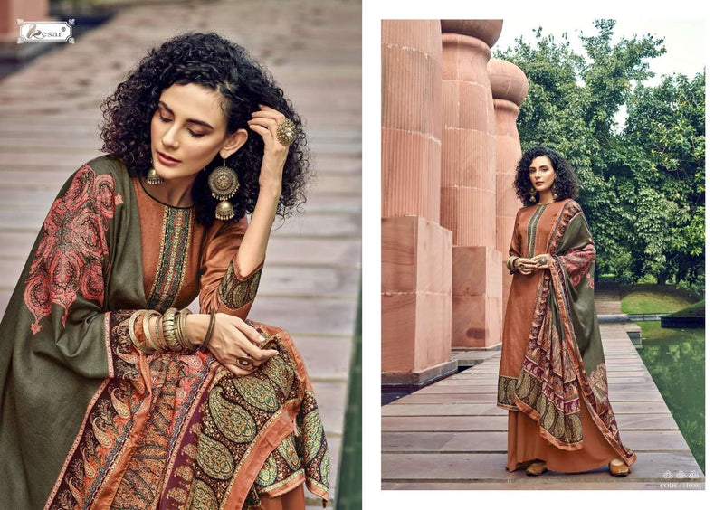 Kesar Waziha Viscose Pashmina Digital Print Suit