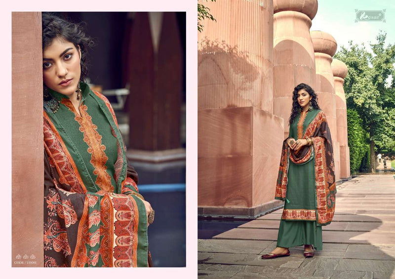 Kesar Waziha Viscose Pashmina Digital Print Suit