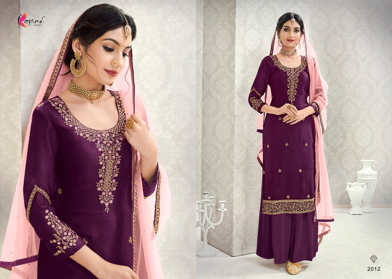 Kesari Trendz Morpankh Vol 1 Satin Georgette Self Embroidery Diamond Work Salwar Suit