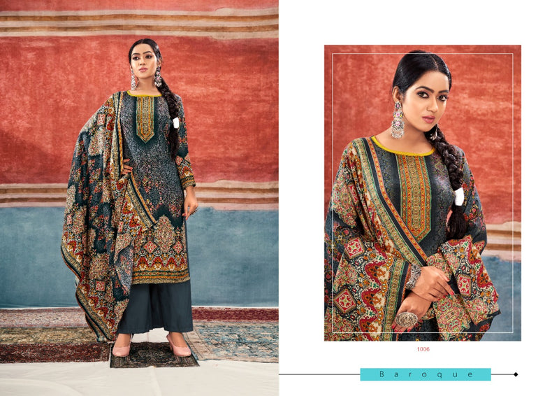 Kesariya Maahi Pashmina Jacquard Print Exclusive Winter Wear Salwar Kameez