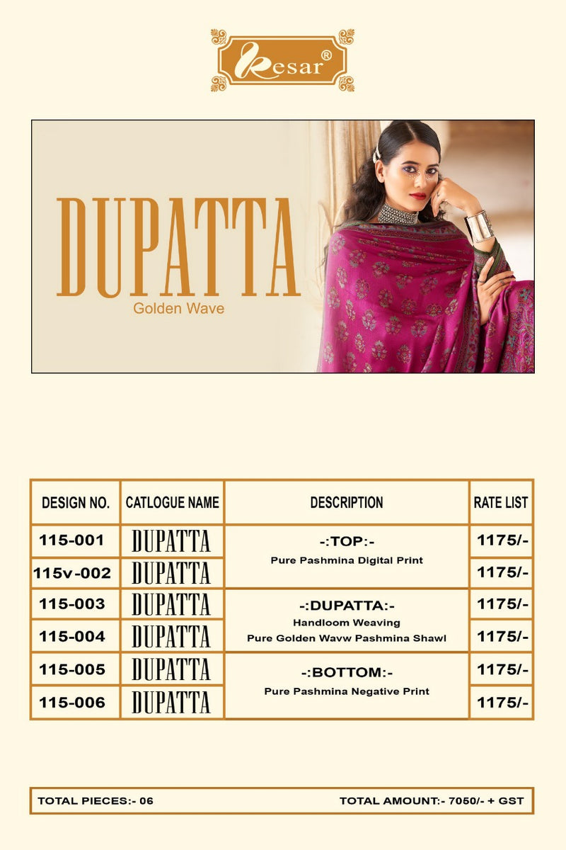 Kesariya Saaira Pashmina Jacquard Print Sarvoski Diamond Work Salwar Kameez