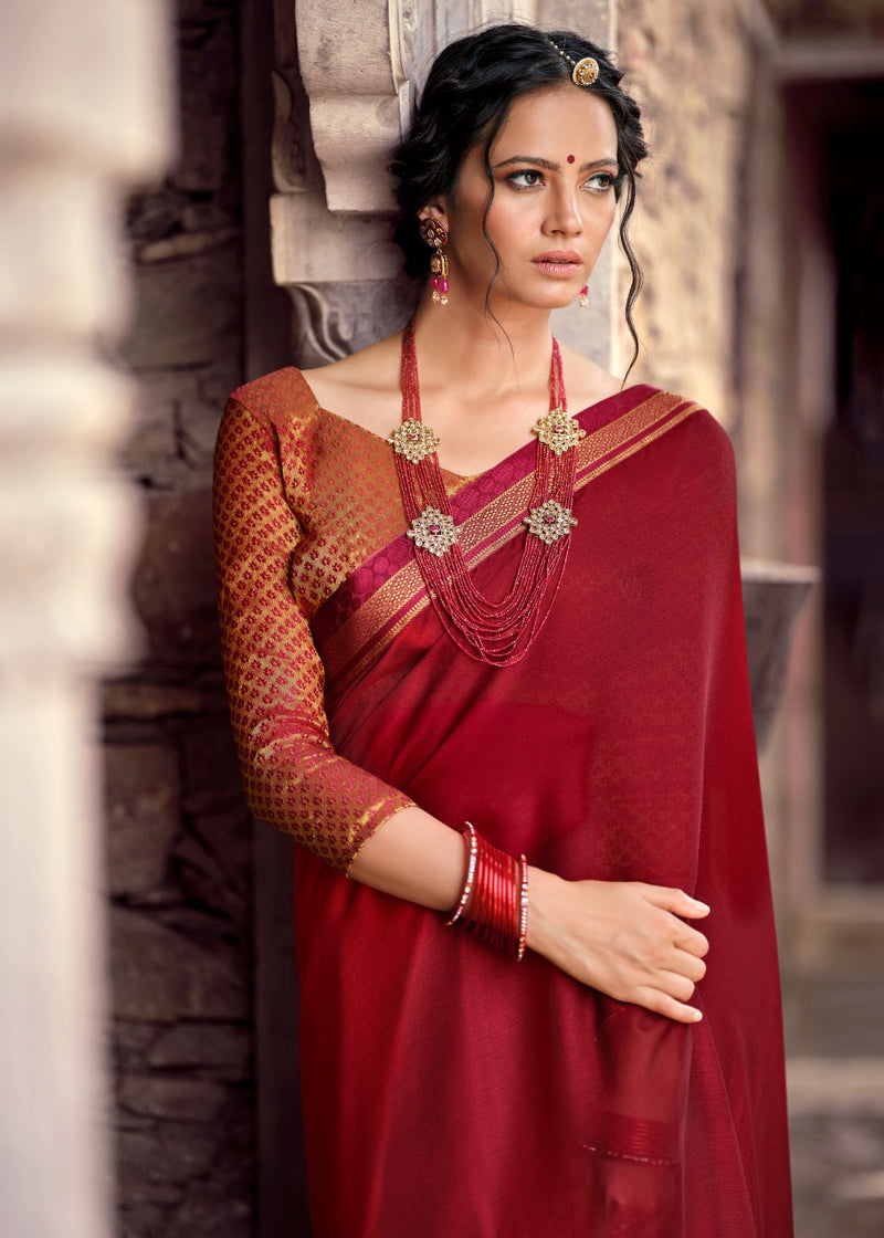 Keshvi Creation Avni Chiffon Heavy Fancy Saree