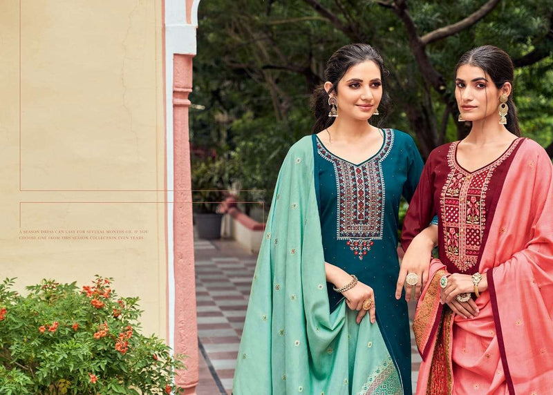 Kessi Fabrics Rim Zim Jam Silk Swarovski Diamond Work Salwar Kameez