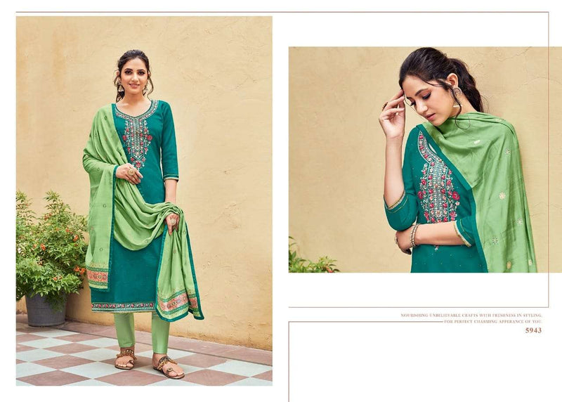 Kessi Fabrics Rim Zim Jam Silk Swarovski Diamond Work Salwar Kameez