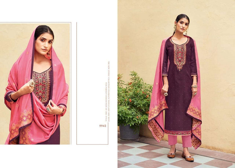 Kessi Fabrics Rim Zim Jam Silk Swarovski Diamond Work Salwar Kameez