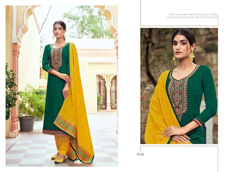 Kessi Fabrics Rim Zim Jam Silk Swarovski Diamond Work Salwar Kameez