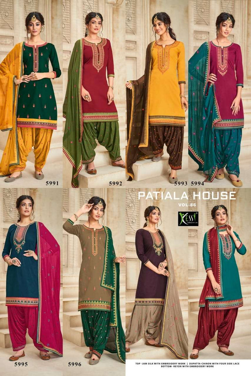 Kessi Patiyala House Vol 86 Jam Silk With Work Designer Salwar Suit